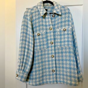 Zara oversized shirt jacket